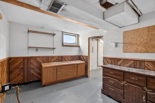 View from inside the storage room