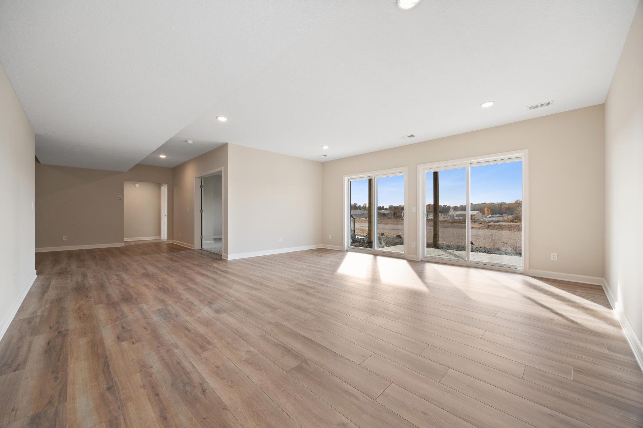 This home featured laminate flooring Carpet is the standard, included floor