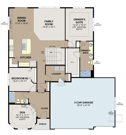Looking for a home with an open concept design, this home delivers, designed to optimize living and entertaining spaces. (artist rendering)