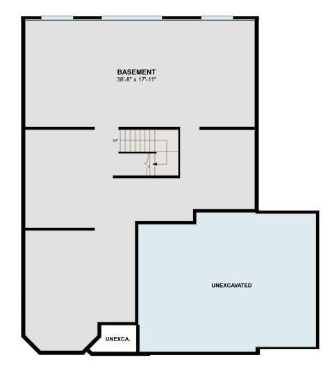 Filled with possibilities! The lower level is ideal for storage or future space needs. (artist rendering)