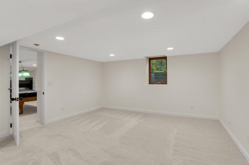 Large lower level bedroom