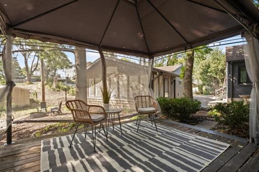 Lovely patio area that has new electrical for a hot tub