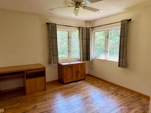 Bedroom 3, corner windows