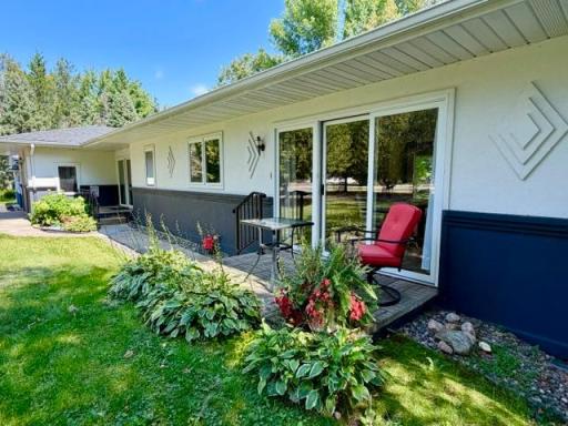 Front patio with perennials