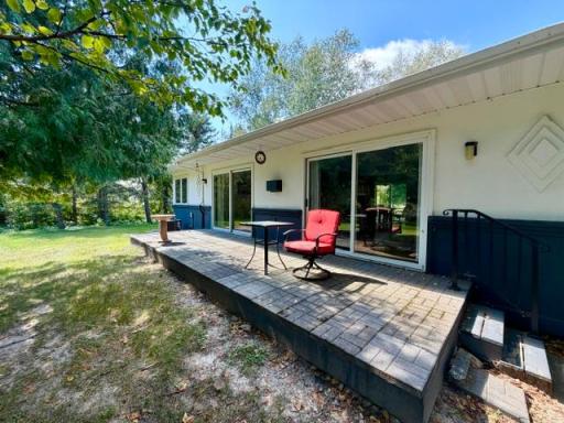Back deck outside living room