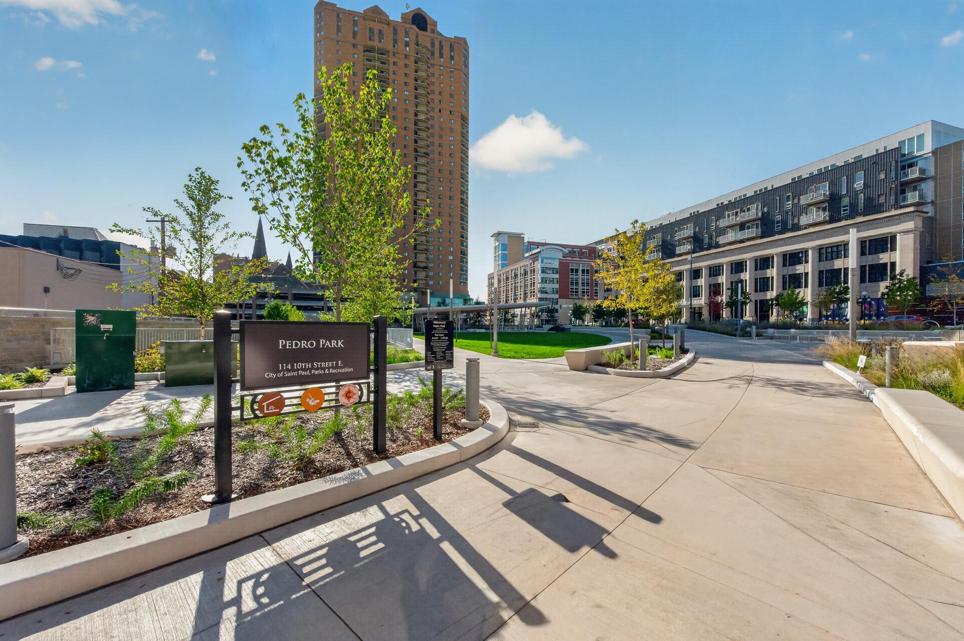 Brand new Park across the street.