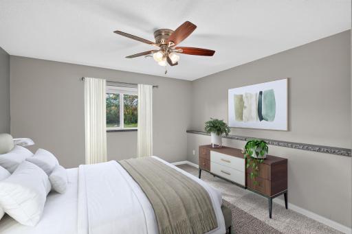 Lower level bedroom 4 Image has been virtually staged