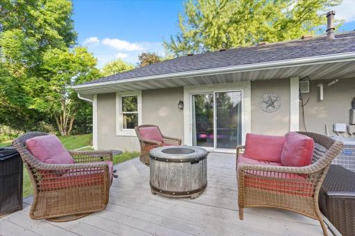 Deck off family room