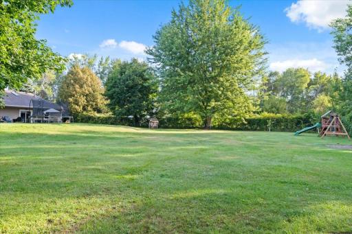 Spacious backyard