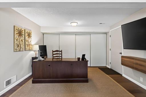 Amazing closet space in the lower level