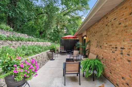 Wildflower perennials are pervasive in the landscaping