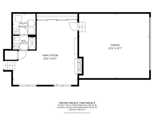 Lower level and garage