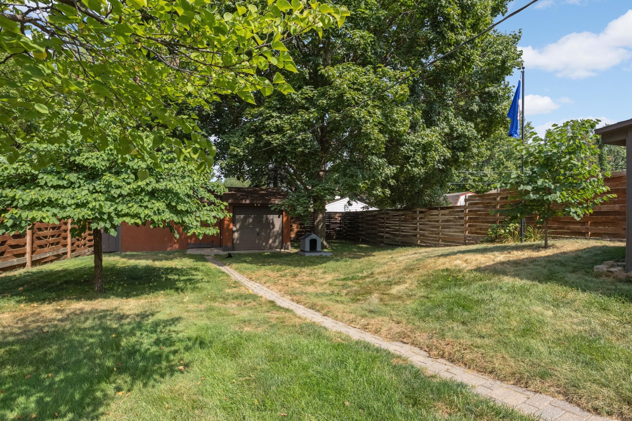 You will love this private backyard
