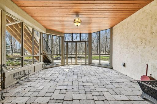 Lower Level screened in porch with hot tub connection