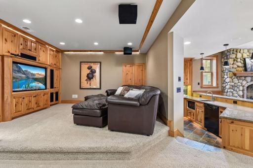 Tucked away movie room, perfect for a Netflix night
