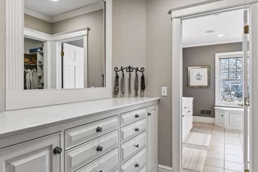 Primary ensuite included two large walk-in closets