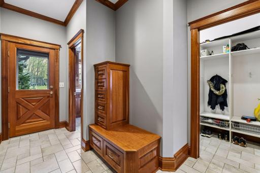 Side entrance, mudroom and pantry