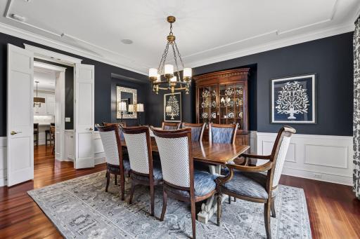 Well appointed formal dining room