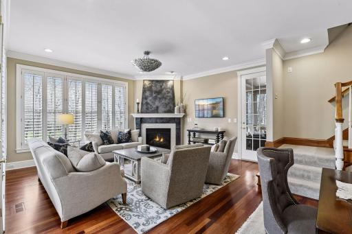 Functional family room off the kitchen