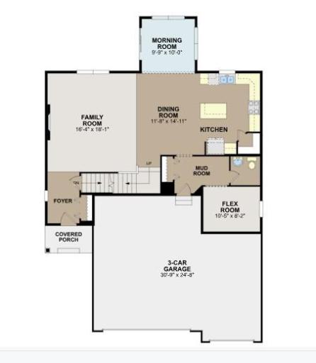 Richmond main level comes with beautiful morning room. Photos are for representational purposes. Styles, colors and selections may vary.