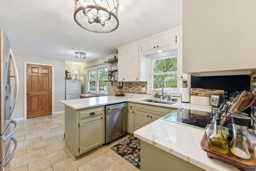 Remodeled in 2024, the kitchen brings a fresh, polished centerpiece to the main level.