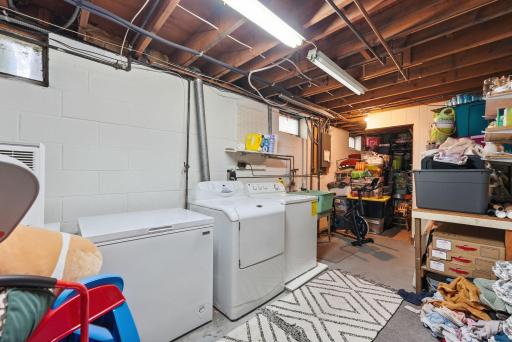 Dedicated utility and storage space keeps the less glamorous necessities organized and accessible.