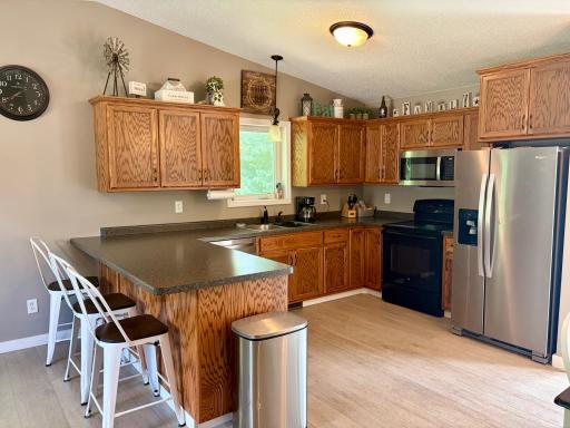 Kitchen with updated appliances