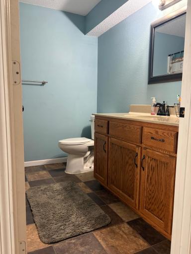Lower-level bathroom