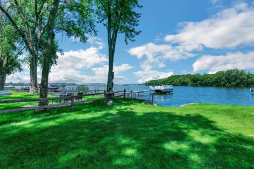 75 ft of Lake Shore includes a dock.