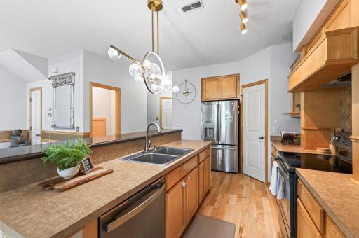 Walk-in pantry in kitchen