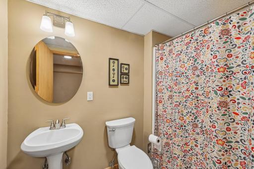 Lower level 3/4 bath