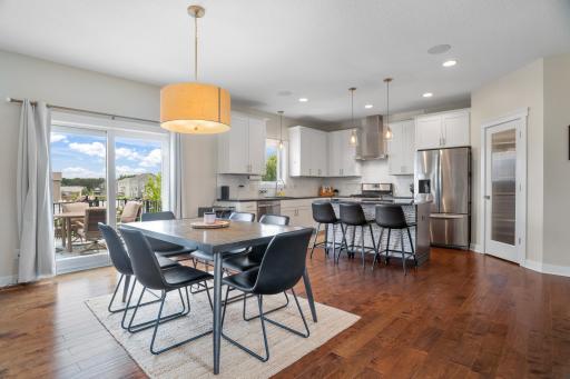 Engineered hardwood floors throughout main level