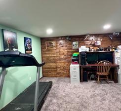 Hint...hidden door is somewhere on this level. And, that accent wall adds so much style!