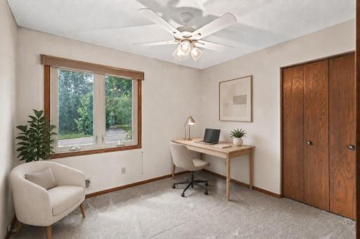 3rd bedroom on the main level, great as a bedroom or a home office.