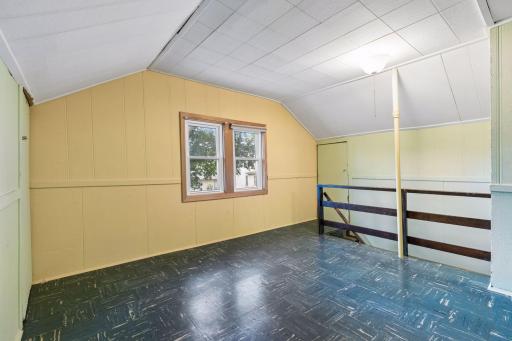 Upper level consists of 2 spacious rooms ready for your ideas.