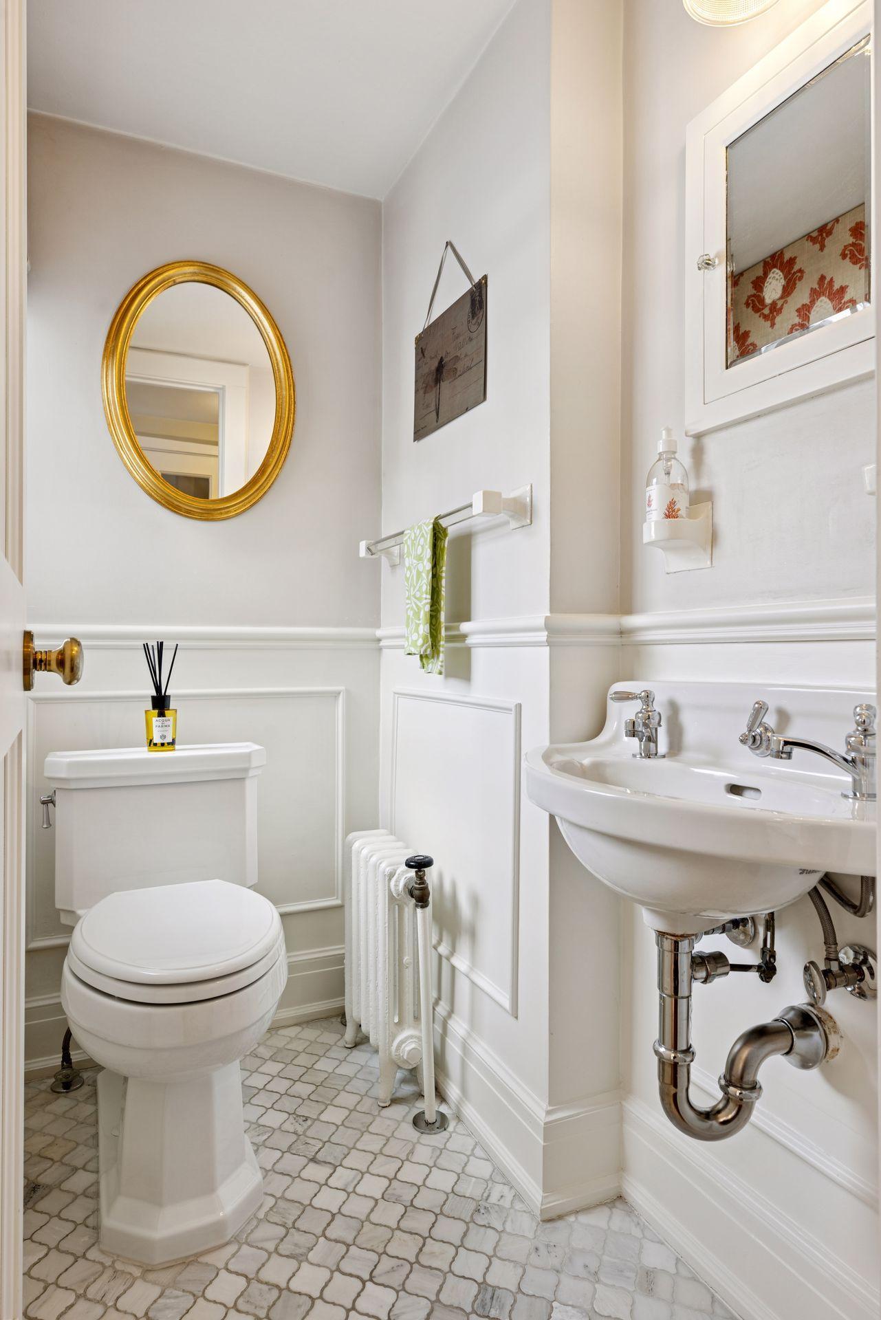 All five bathrooms have been thoughtfully renovated with updated finishes and modern style throughout