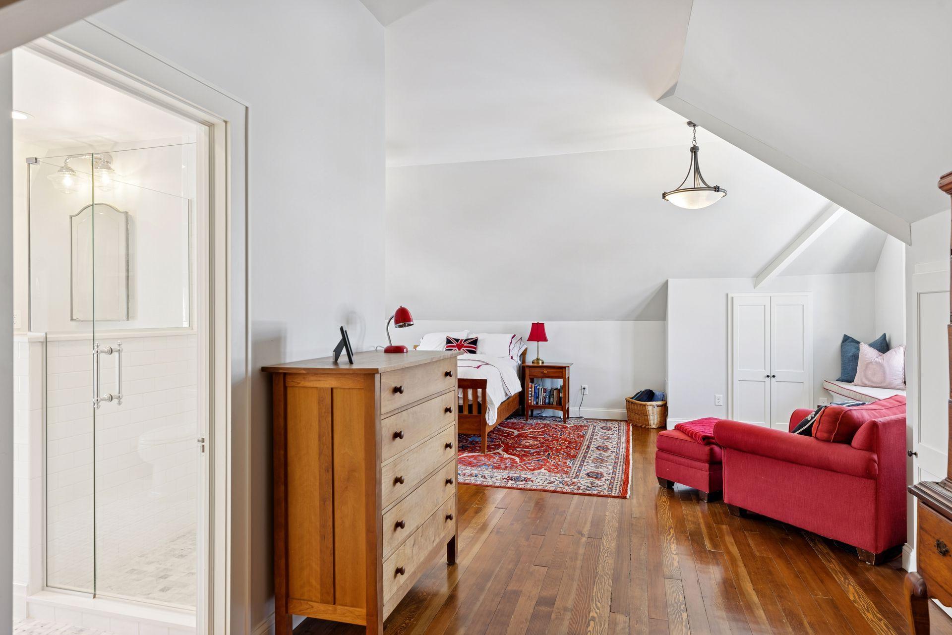 An enormous, private third-floor retreat with versatile living space