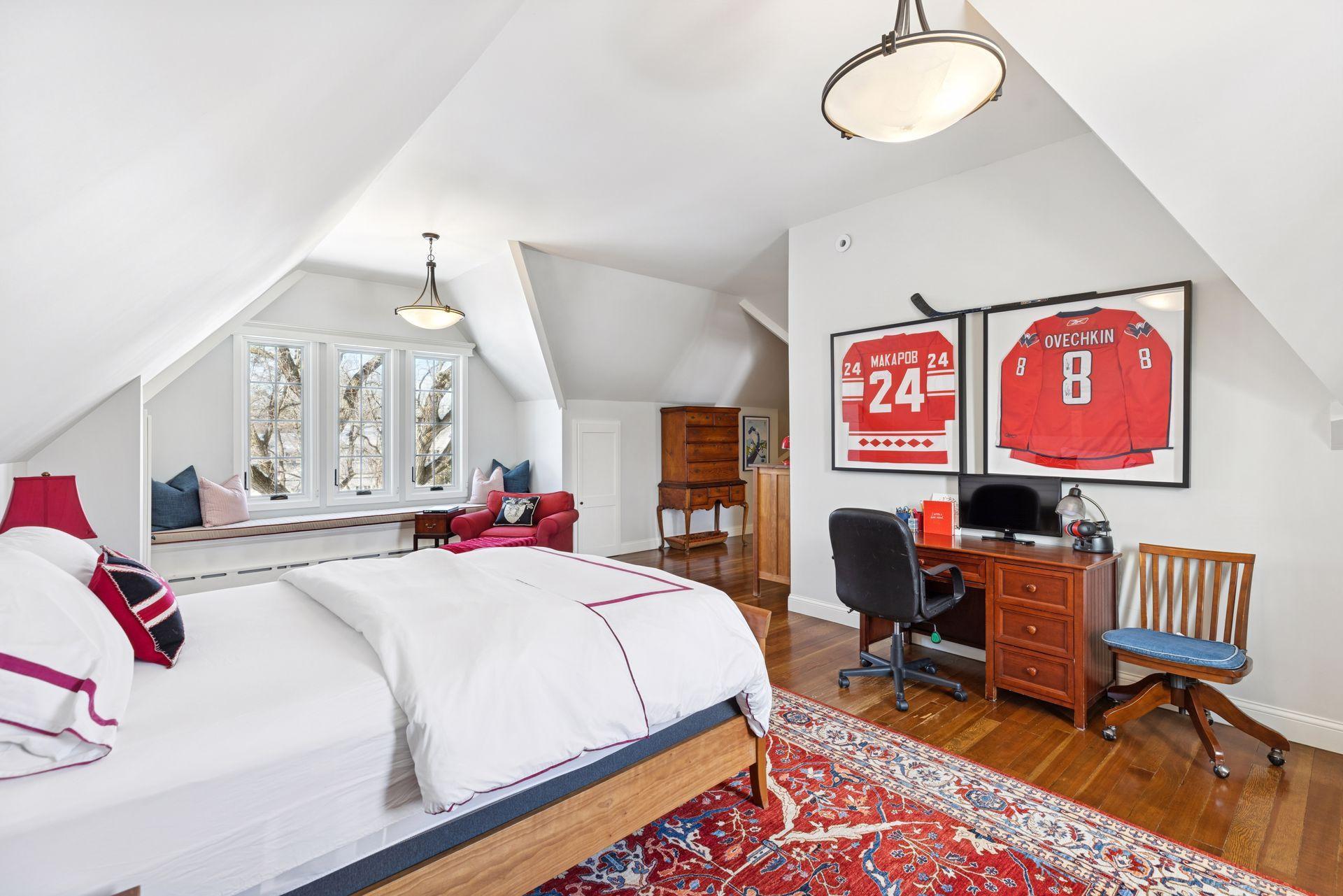 Tucked away for added privacy, ideal for guests or a quiet escape