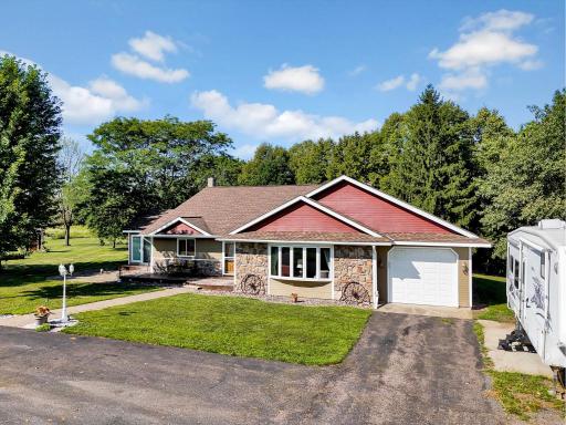 Private setting nestled among the mature trees.