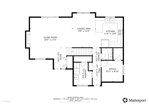 Floorplan for Upper level