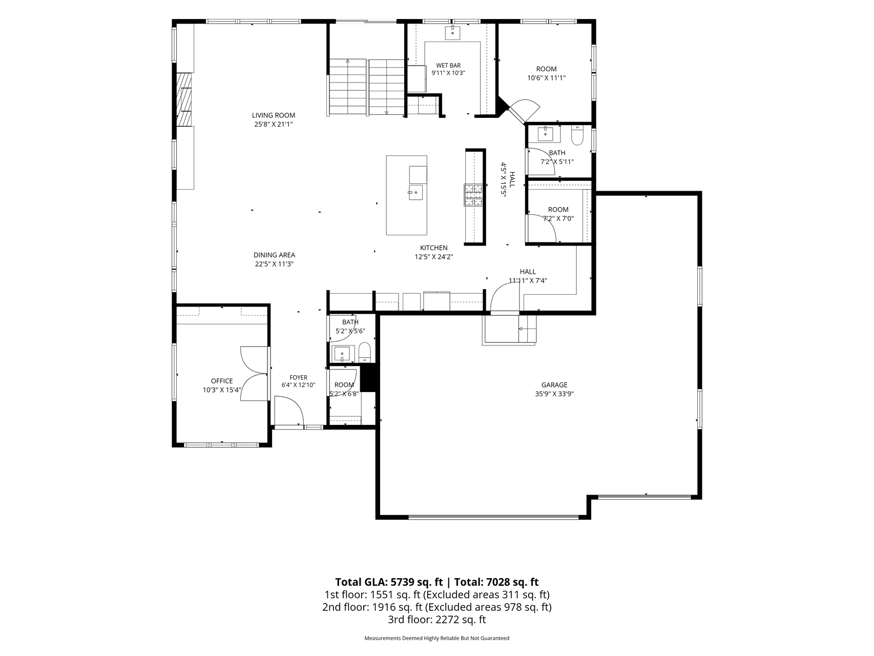 Main level floor plan