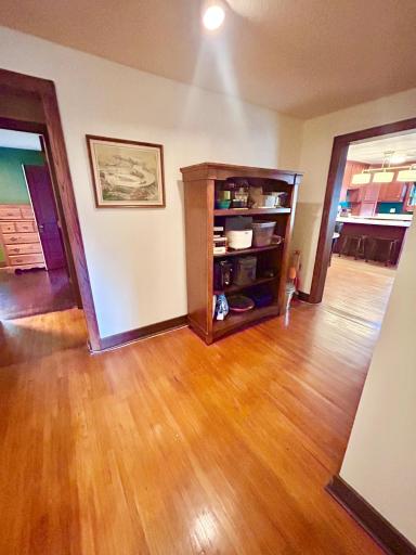 The entryway has a large wall where you can be creative and add any piece of furniture to make this area inviting!