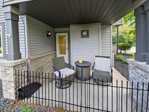 covered porch- lower level