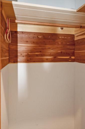 Cedar Closet in Garage
