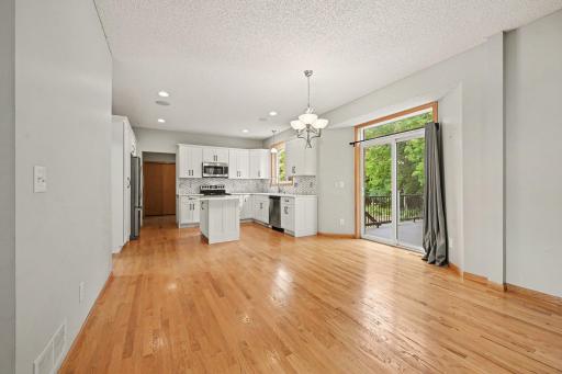The hardwood floors are in great shape
