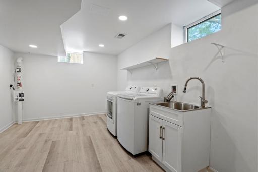 Finished laundry room. Almost makes the laundry fun, right??