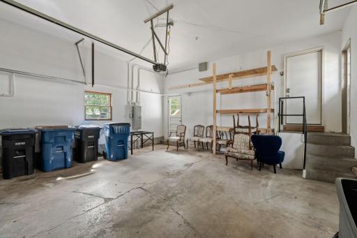 Garage walks right in to kitchen, or access to back yard. Entrance to garage is on Judith.