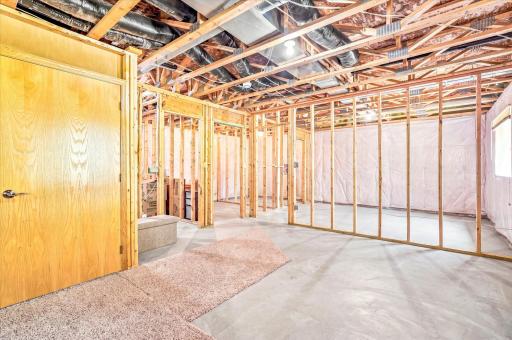 Some of the basement is framed for you (items removed, via photo shop)