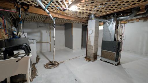 Full basement with room to expand