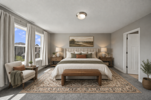 Primary Bedroom Virtual Staged